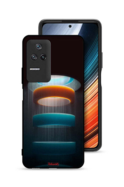 Tolwak غطاء حماية لهاتف Xiaomi Poco F4 بنمط حلقات فنية