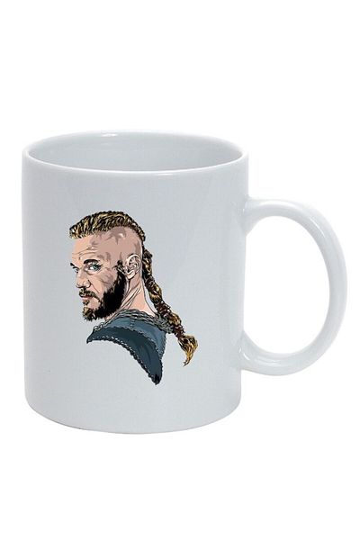 INOVATIX Personalized white mug, Vikings, white, D1435, INOVATIX®. 330ml