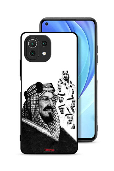 Tolwak غطاء حماية لهاتف شاومي مي 11 لايت، ملصق فني أبيض وأسود لملوك المملكة ا...