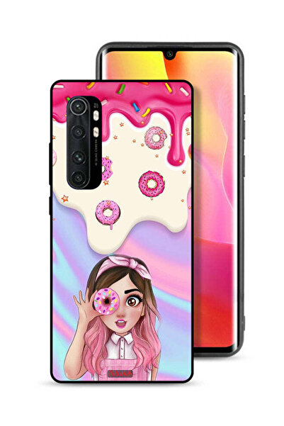 Tolwak غطاء حماية لهاتف شاومي مي نوت 10 لايت يحمل صورة دونات