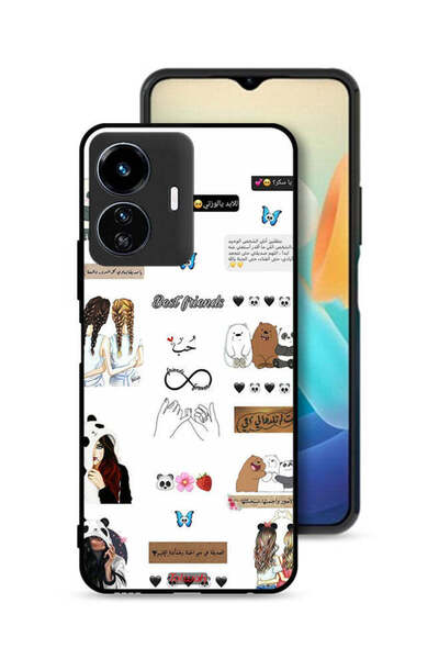 Tolwak Vivo Y77e 5G Protective Case Cover Arabic Quotes And Stickers