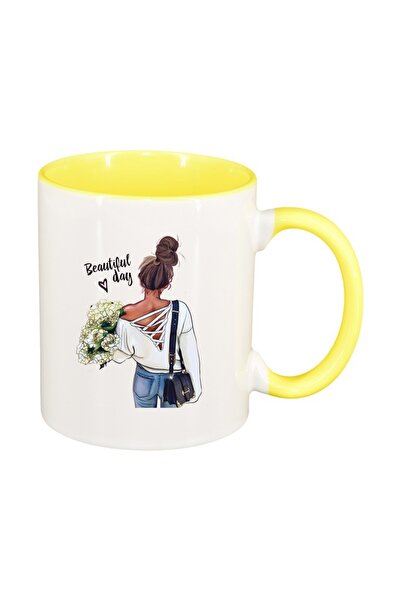 INOVATIX Cana alba personalizata, Princess, Mom's Beautiful Day, interior gal...