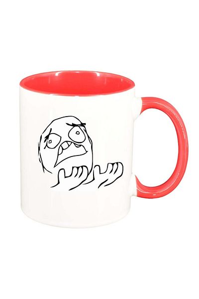 INOVATIX Personalized white mug, Meme Why, dark red interior, D1021, INOVATIX®. 330ml