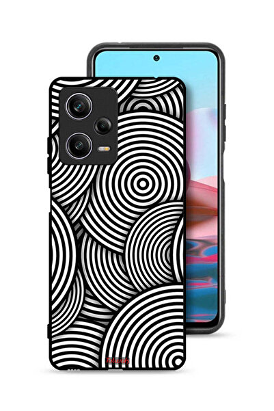 Tolwak غطاء حماية لهاتف شاومي ريدمي نوت 12 برو بنمط دوائر وهمية