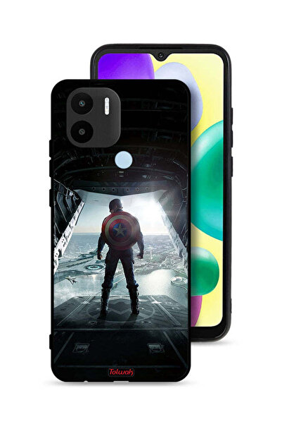 Tolwak Xiaomi Redmi A1 Plus Protective Case Cover Portrait Display Captain America
