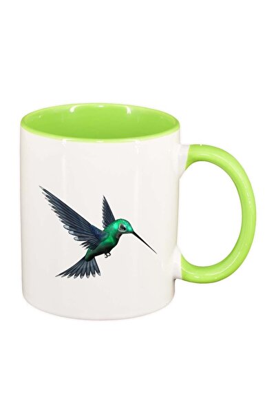 INOVATIX Cana alba personalizata, Bird, interior verde deschis, D313, INOVATI...