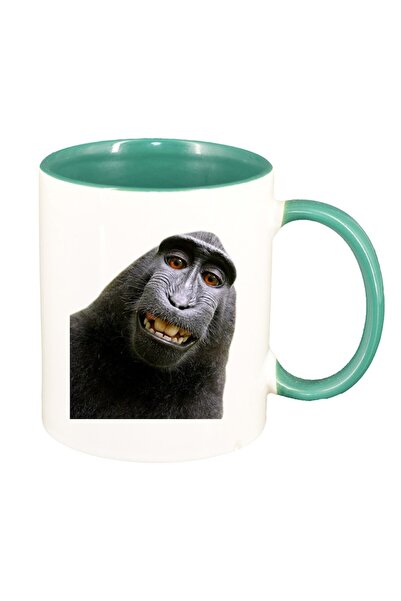 INOVATIX Cana alba personalizata, personalizata, Monkey, verde interior, INOV...