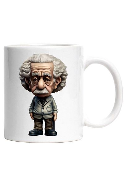 INOVATIX Personalized white mug, Albert Einstein, Scientist, Physics, Famous People, INOVATIX®. 330ml