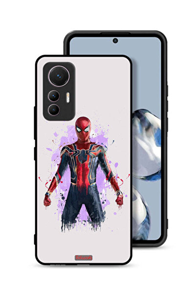 Tolwak غطاء حماية لهاتف شاومي 12 لايت بتصميم العنكبوت الحديدي