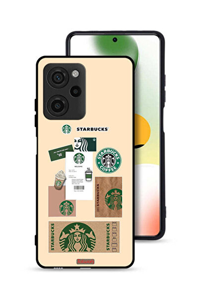 Tolwak غطاء حماية لهاتف Xiaomi Poco X5 Pro بملصق قهوة