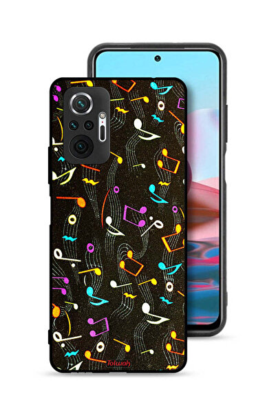 Tolwak غطاء حماية لهاتف شاومي ريدمي نوت 10 برو 4G بنمط قماش موسيقي