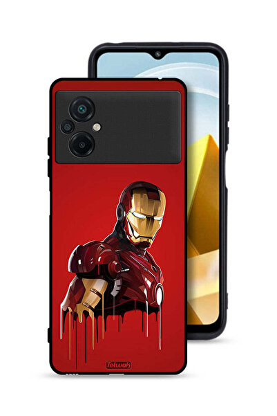 Tolwak غطاء حماية لهاتف Xiaomi Poco M5 4G برسومات الرجل الحديدي