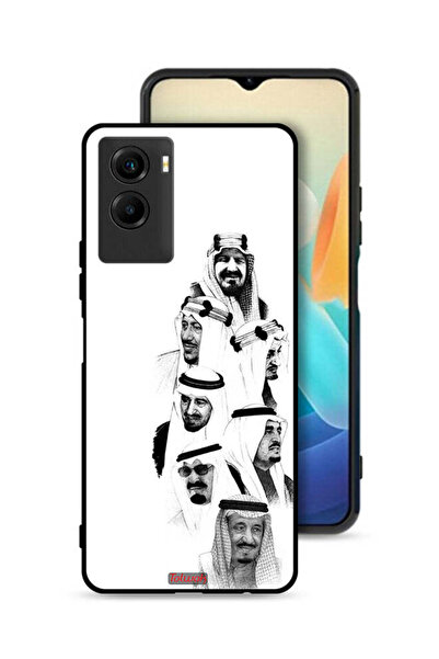 Tolwak Vivo Y55s 5G (2021) Protective Case Cover Saudi Kings Art B_W