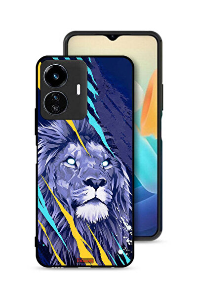 Tolwak غطاء حماية لهاتف Vivo Y77e 5G بتصميم الأسد الملك