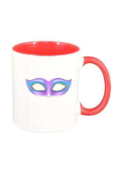 INOVATIX Εξατομικευμένη λευκή κούπα, Carnival, κόκκινο εσωτερικό, D405, INOVA...