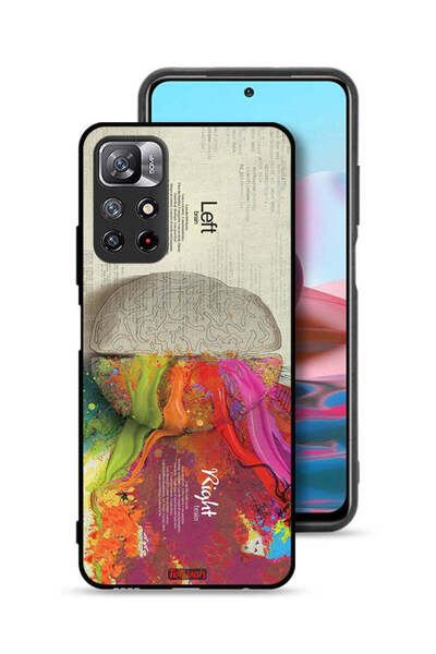 Tolwak غطاء حماية لهاتف شاومي ريدمي نوت 11 4G بتصميم تجريدي لعلم الدماغ