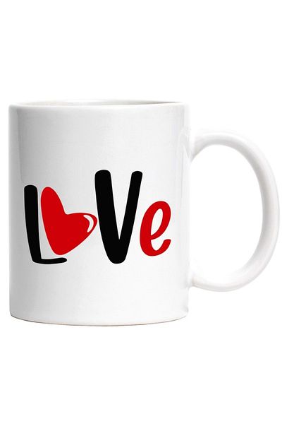 INOVATIX Personalized white mug, for people in love, Love - Valentine's Day, INOVATIX®. 330ml