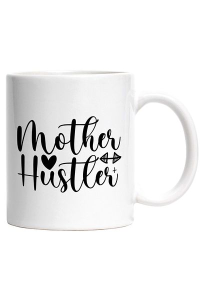 INOVATIX Personalized white mug, heart for a working mother - loved and appreciated, INOVATIX®. 330ml