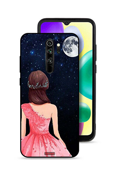 Tolwak غطاء حماية لهاتف شاومي ريدمي نوت 8 برو برسومات فتاة وقمر