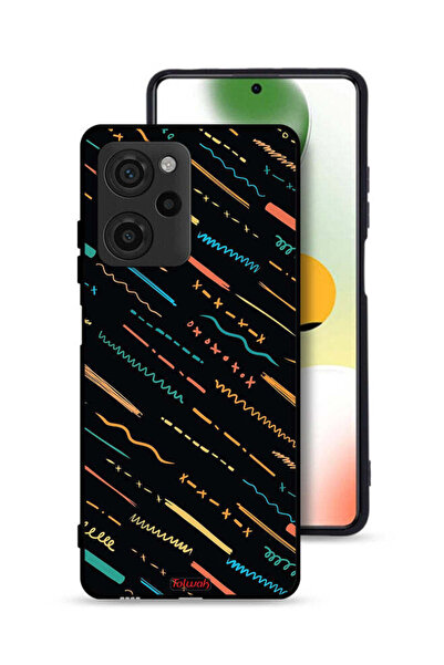 Tolwak غطاء حماية لهاتف Xiaomi Poco X5 Pro بنمط خطوط تجريدية X