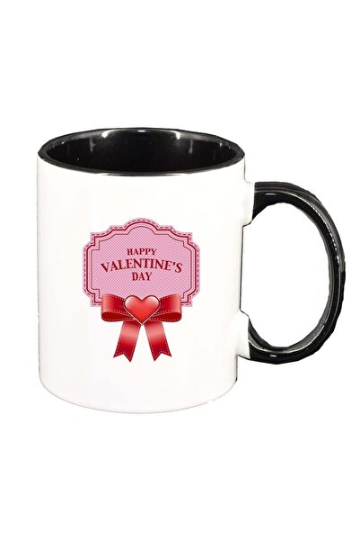 INOVATIX Персонализирана бяла чаша, Love, черен интериор, D400, INOVATIX®. 33...