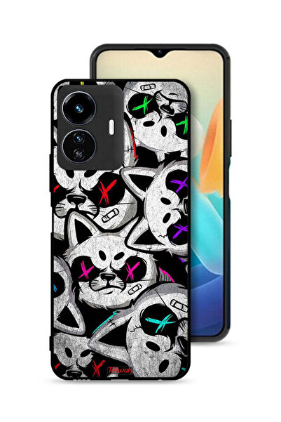 Tolwak غطاء حماية لهاتف Vivo Y77e 5G بنقشة قطط مارشميلو