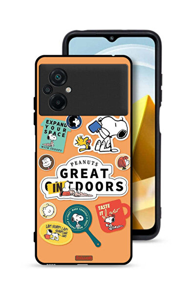 Tolwak غطاء حماية لهاتف Xiaomi Poco M5 4G بملصقات الفول السوداني