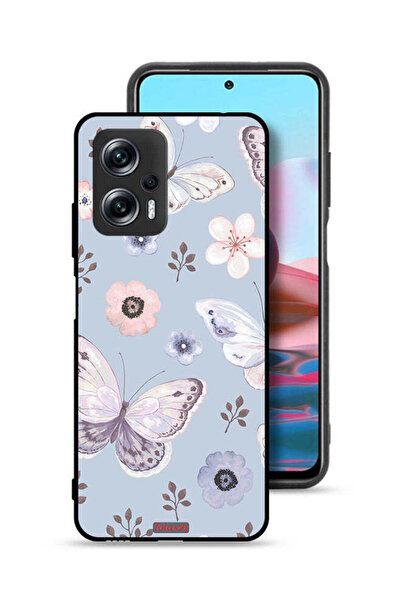 Tolwak غطاء حماية لهاتف شاومي ريدمي نوت 11T برو 5G بنقشة فراشات وزهور