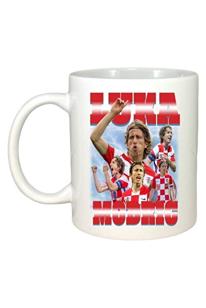 INOVATIX Cana Alba Personalizata, Luka Modric Best, Maner Si Interior Alb, ®. 330ml