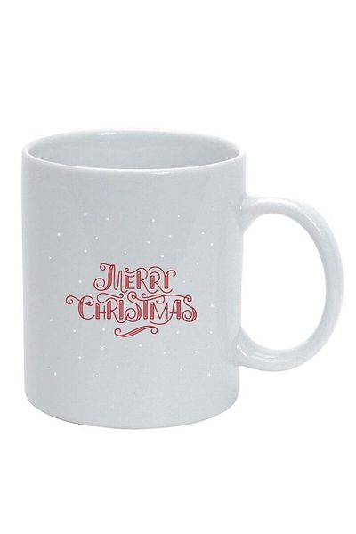INOVATIX Personalized white mug, Merry Christmas, white, D1528, INOVATIX®. 330ml