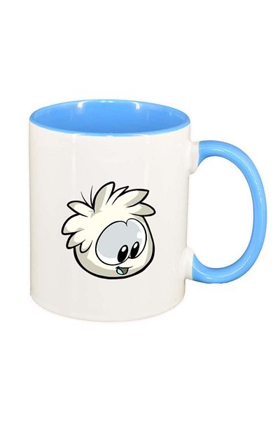 INOVATIX Cana alba personalizata, Cartoon, interior albastru, D220, INOVATIX®. 330ml