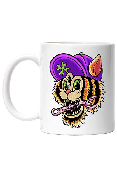 INOVATIX Cana alba personalizata, Tigru, Cheie, Palarie, Monstru, INOVATIX®. ...