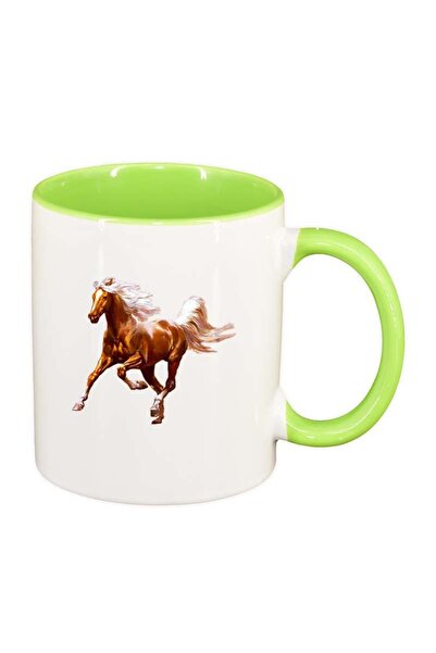 INOVATIX Cana alba personalizata, Cal, interior verde deschis, D198, INOVATIX...