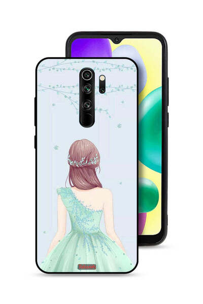 Tolwak Xiaomi Redmi Note 8 Pro Protective Case Cover Cute Girl In Floral Dress