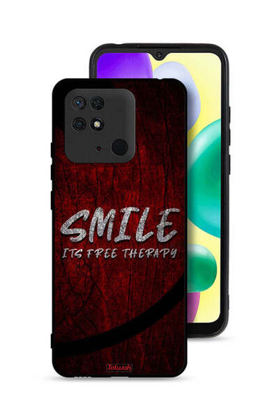 Tolwak Xiaomi Redmi 10C Protective Case Cover Smile Its Free Therapy