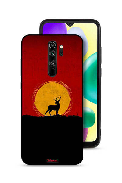 Tolwak غطاء حماية لهاتف شاومي ريدمي نوت 8 برو بتصميم غزال وقمر