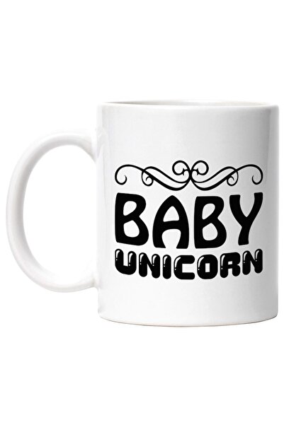 INOVATIX Cana alba personalizata, ul Baby unicorn - bebelus unicorn, INOVATIX...