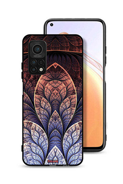 Tolwak غطاء حماية لهاتف شاومي مي 10 تي برو 5G بتصميم زهور فركتال تجريدي