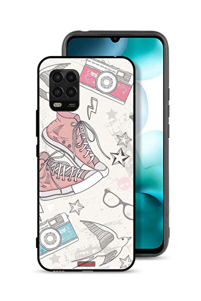 Tolwak غطاء حماية لهاتف Xiaomi Mi 10 Lite 5G، حذاء قماشي وفن كاميرا