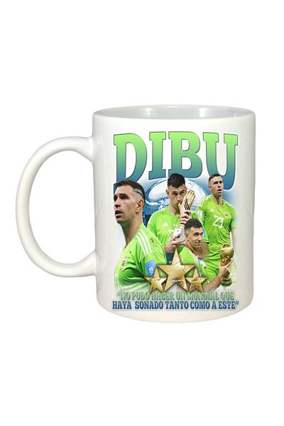 INOVATIX Cana Alba Personalizata, Dibu Best, Maner Si Interior Alb, ®. 330ml
