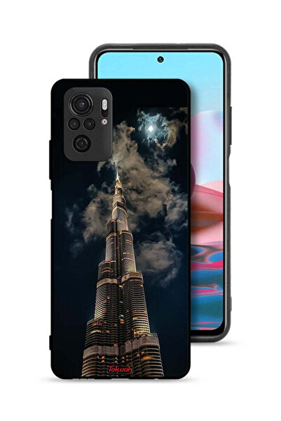 Tolwak Xiaomi Redmi Note 10 4G Protective Case Cover Burj Khalifa In Night