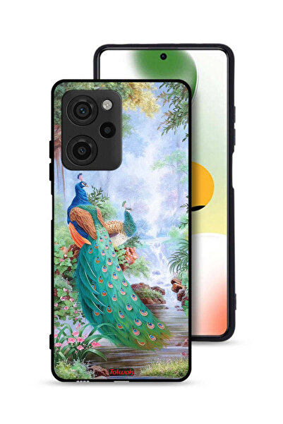 Tolwak غطاء حماية لهاتف شاومي بوكو X5 برو - نقشة الطاووس