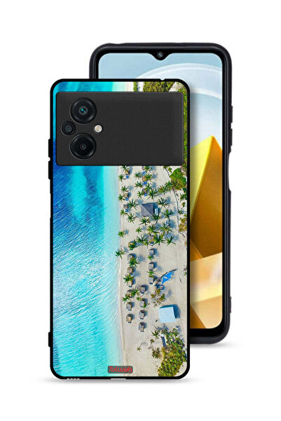 Tolwak Xiaomi Poco M5 4G Protective Case Cover Beach