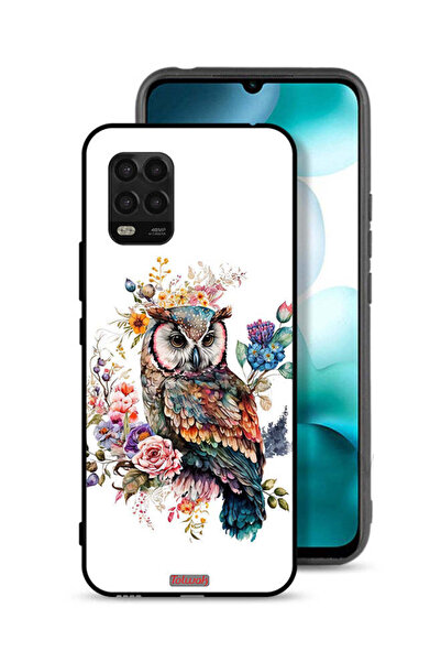 Tolwak غطاء حماية لهاتف شاومي مي 10 لايت 5G بتصميم بومة فنية تجريدية