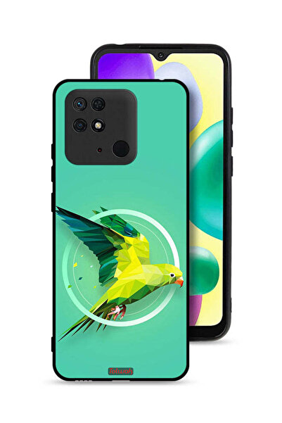 Tolwak غطاء حماية لهاتف شاومي ريدمي 10 سي بتصميم ببغاء تجريدي