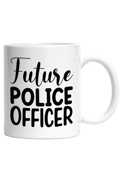 INOVATIX Personalized white mug, Future police officer - future police officer, INOVATIX®. 330ml