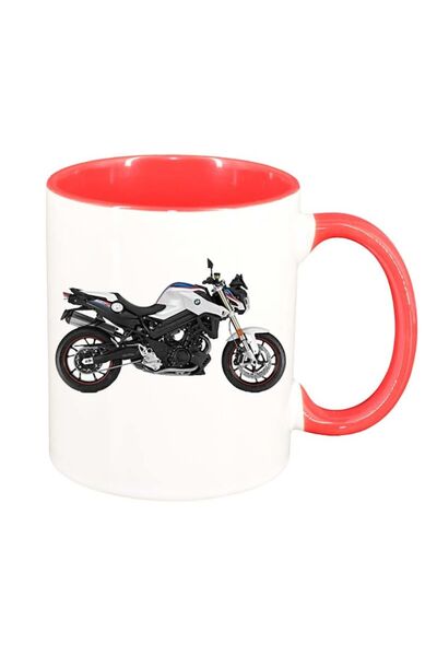 INOVATIX Cana alba personalizata, Motor, interior rosu, D61, INOVATIX®. 330ml