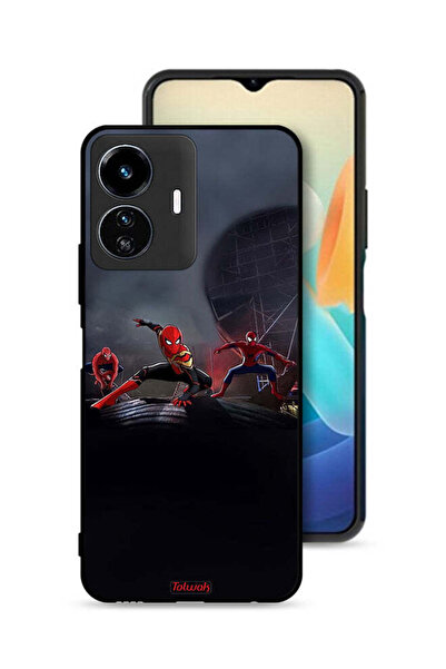 Tolwak Vivo Y77e 5G Protective Case Cover Three Spiders