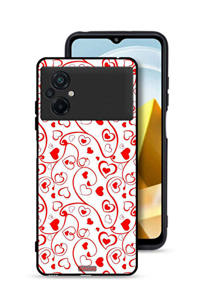Tolwak غطاء حماية لهاتف Xiaomi Poco M5 4G بنقشة قلوب