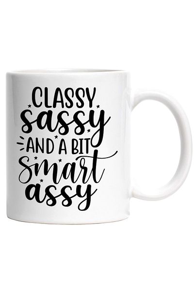 INOVATIX Personalized white mug, stars for elegant and intelligent women, INOVATIX®. 330ml